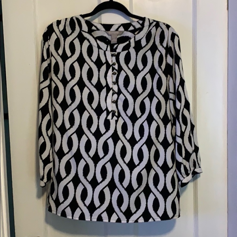 Banana Republic Three Quarter Sleeved Blouse